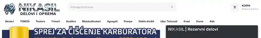 navigacioni meni nikasil