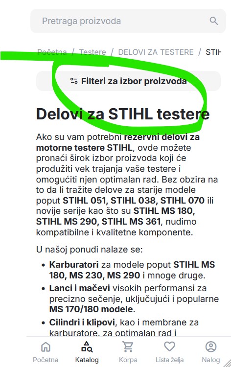 filter za STIHL