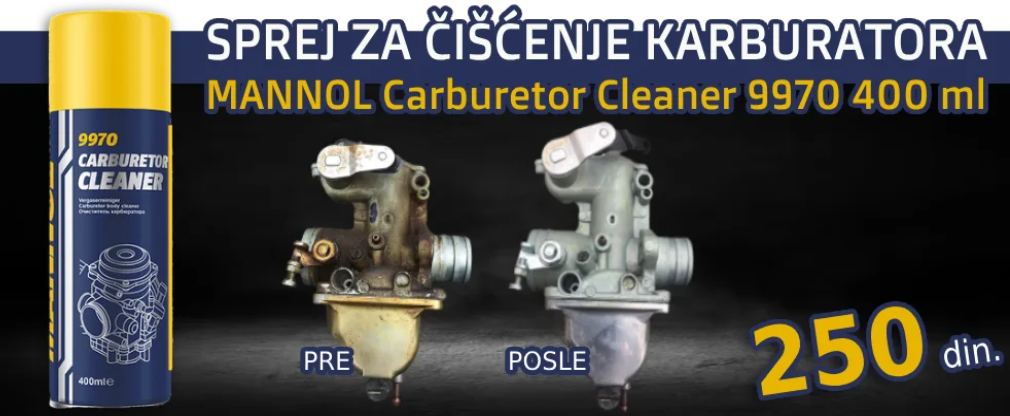 Sprej za čišcenje karburatora MANNOL Carburetor Cleaner 9970 400 ml